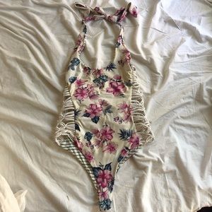 Frankie’s Bikini’s REVERSIBLE halter top one piece